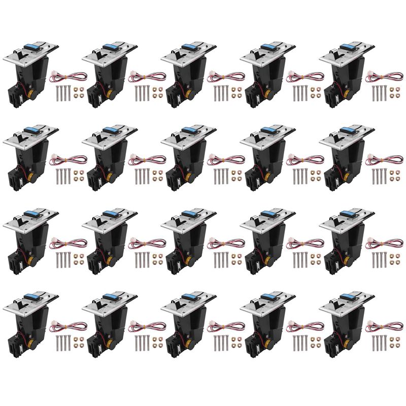 Arcade Game Vending Machine - 20X Multi Coin Acceptor Electronic Roll
