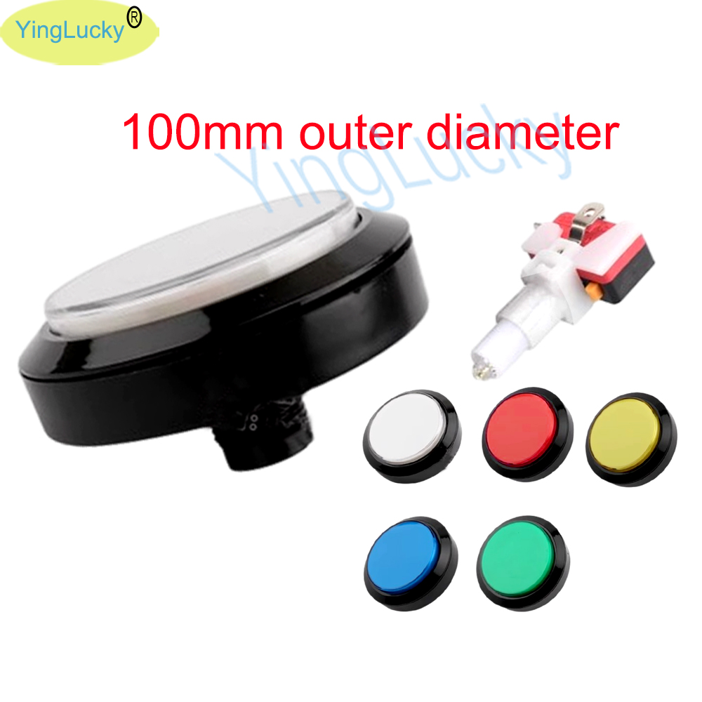 12V Arcade LED Button 100mm Pl - đánh giá và giá Arcade Vibes