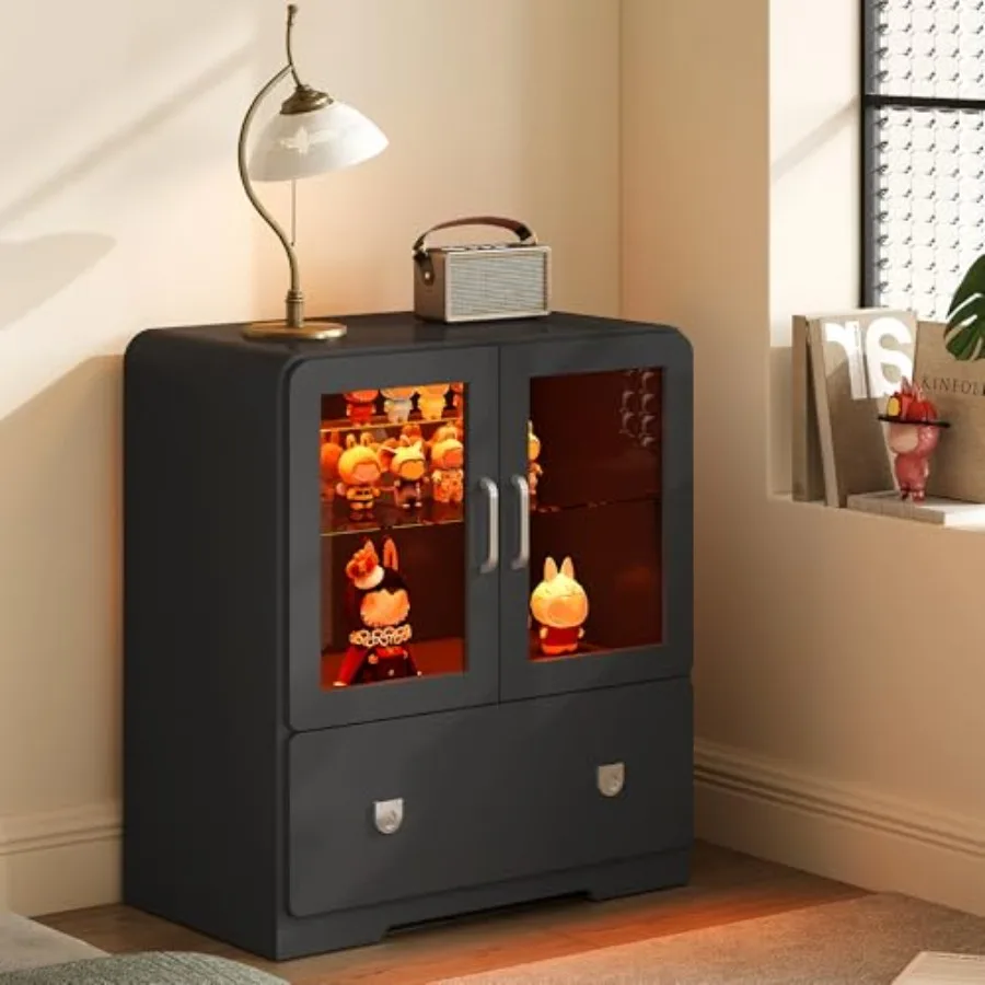 Living room display cabinet wi - đánh giá và giá Glass Cabinet Display