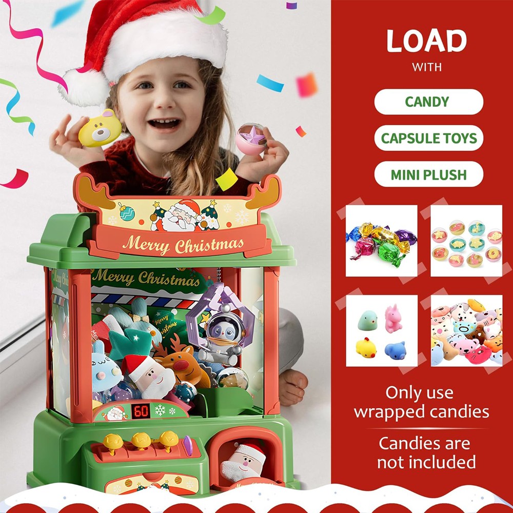 Christmas Claw Machine For Kid - đánh giá và giá Arcade Game Vending Machine