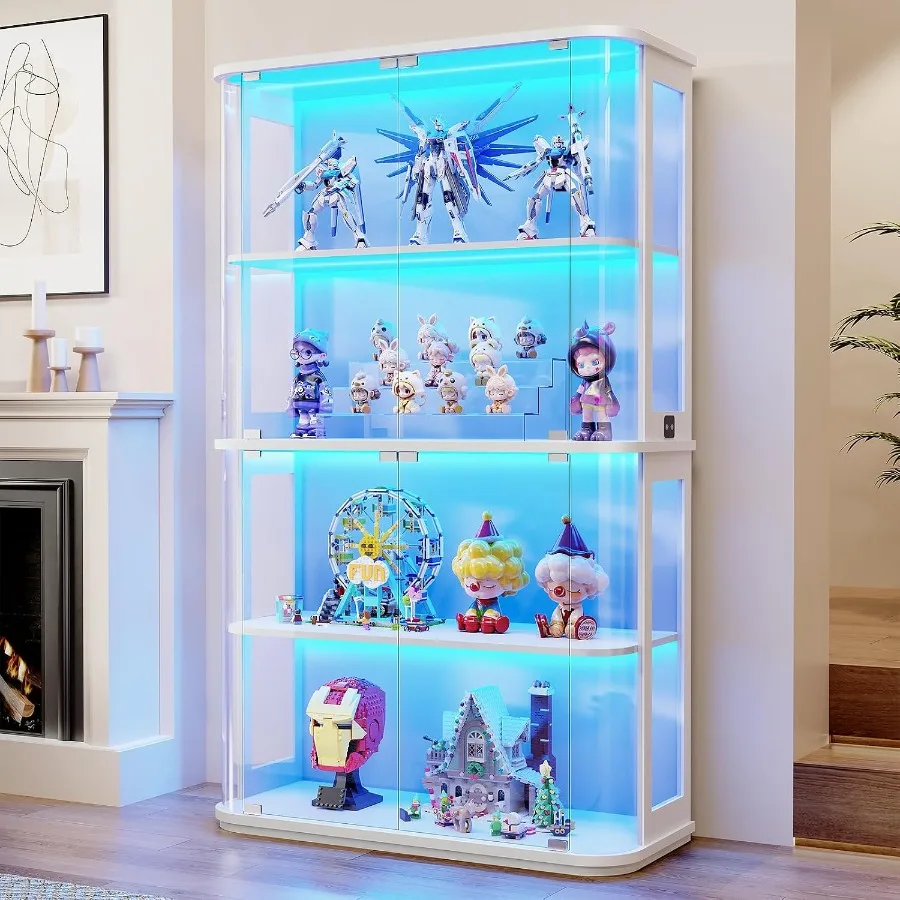 Rounded Display Cabinet with G - đánh giá và giá Glass Cabinet Display