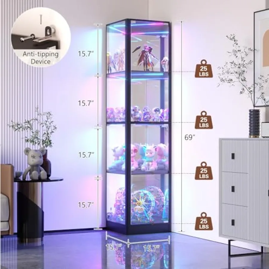 Corner Display Cabinet for Liv - đánh giá và giá Glass Cabinet Display