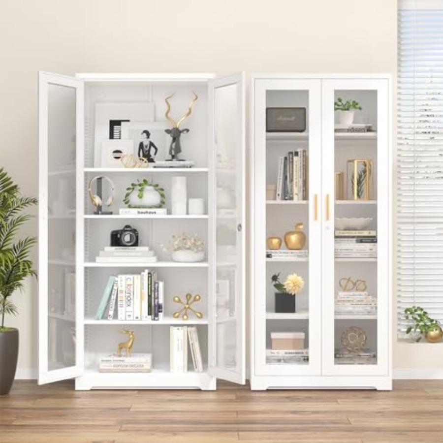 Home curio display cabinet wit - đánh giá và giá Glass Cabinet Display