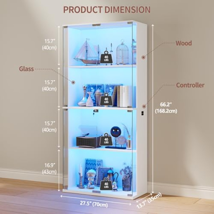 66 Glass Display Cabinet for C - đánh giá và giá Glass Cabinet Display