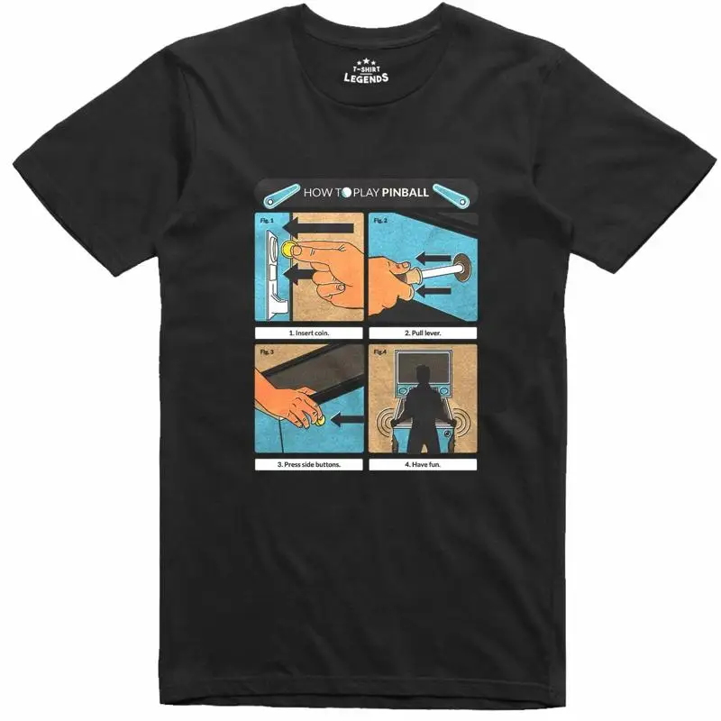 Mens T Shirt Retro Pinball Mac - đánh giá và giá Pinball Machine