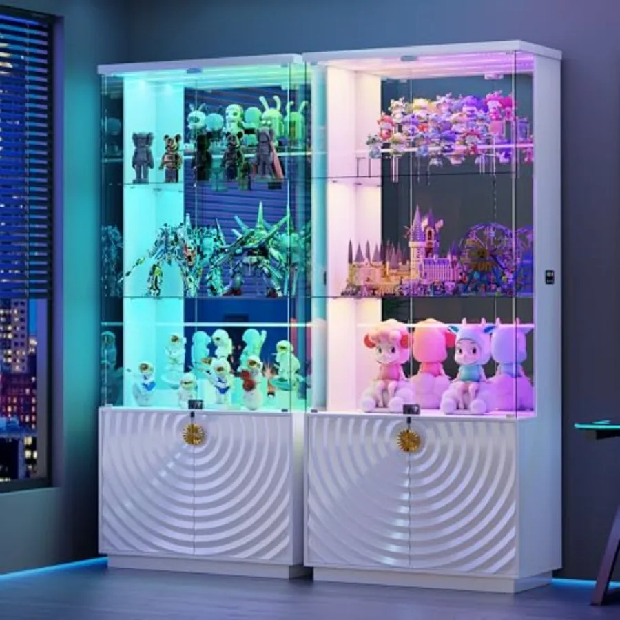 Display Cabinet 71 Inch Lockab - đánh giá và giá Glass Cabinet Display