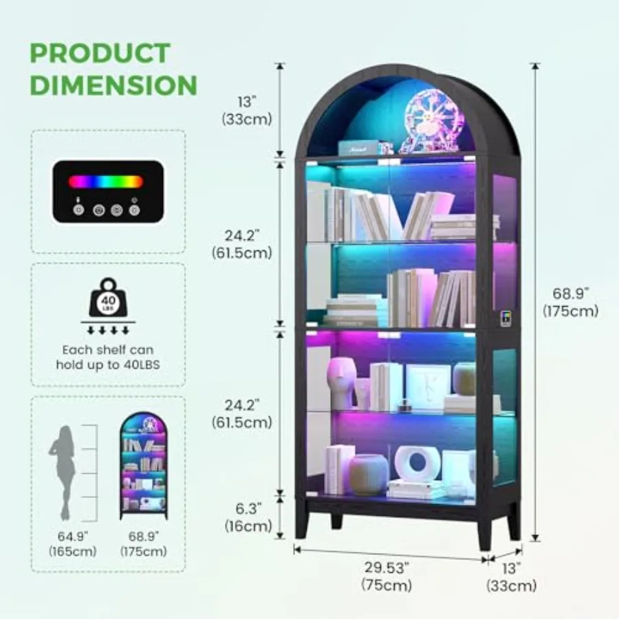 Arched Glass Display Cabinet f - đánh giá và giá Glass Cabinet Display