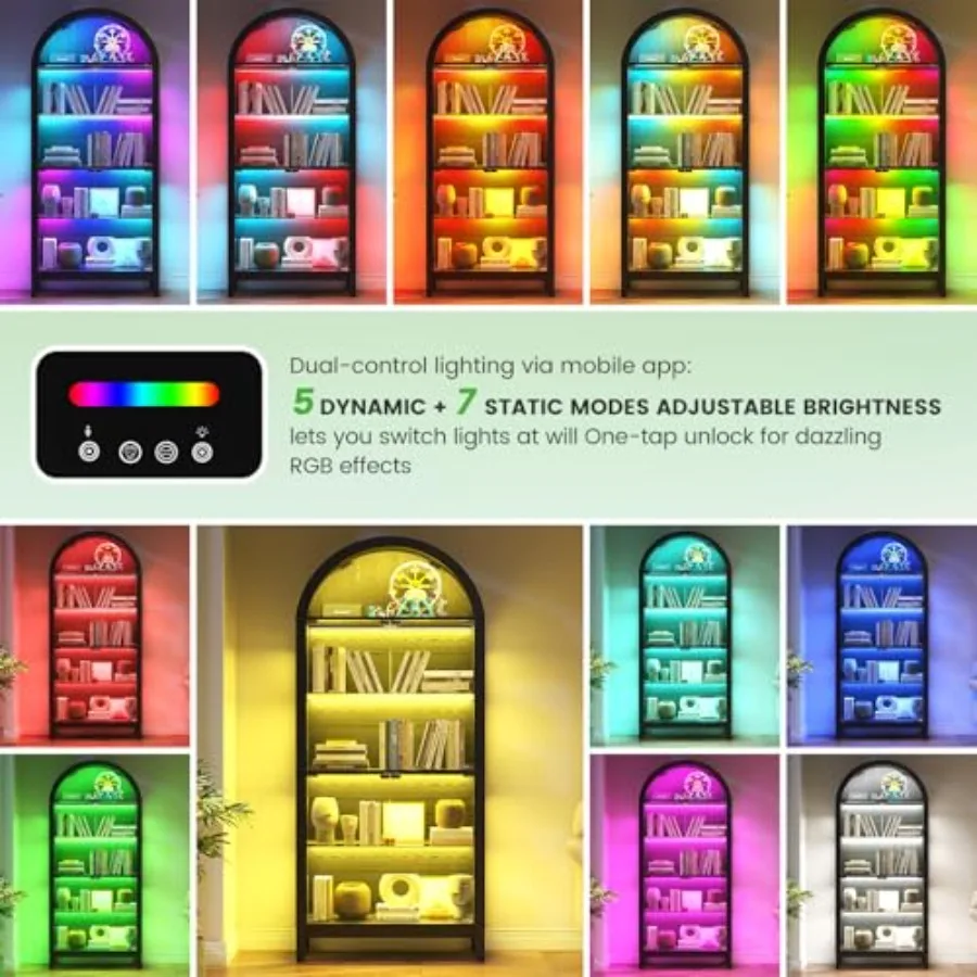 Arched Glass Display Cabinet f - đánh giá và giá Glass Cabinet Display