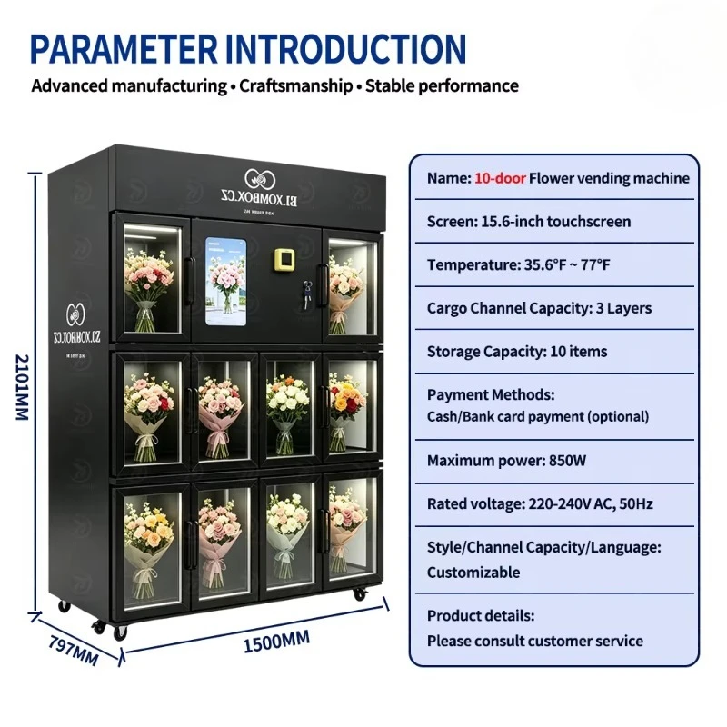 Maquina Expendedora De Flores  - đánh giá và giá Vending Machine Qr Code