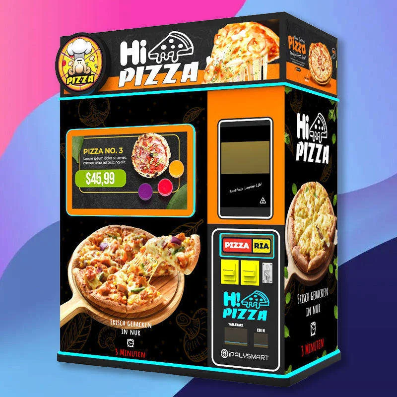 Smart Automatic Pizza Vending  - đánh giá và giá Vending Machine Qr Code