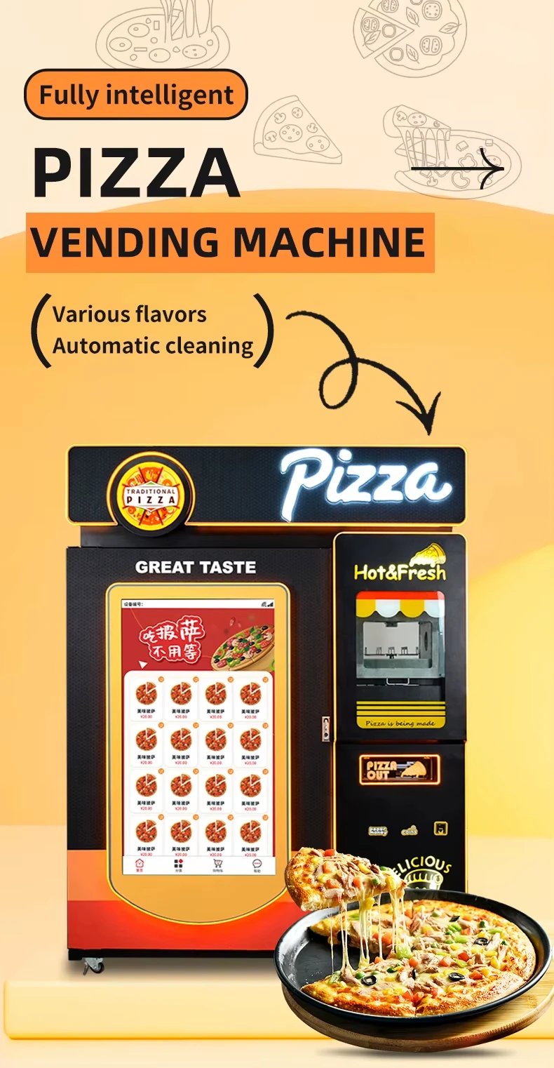 Automatic Pizza Vending Machin - đánh giá và giá Vending Machine Qr Code