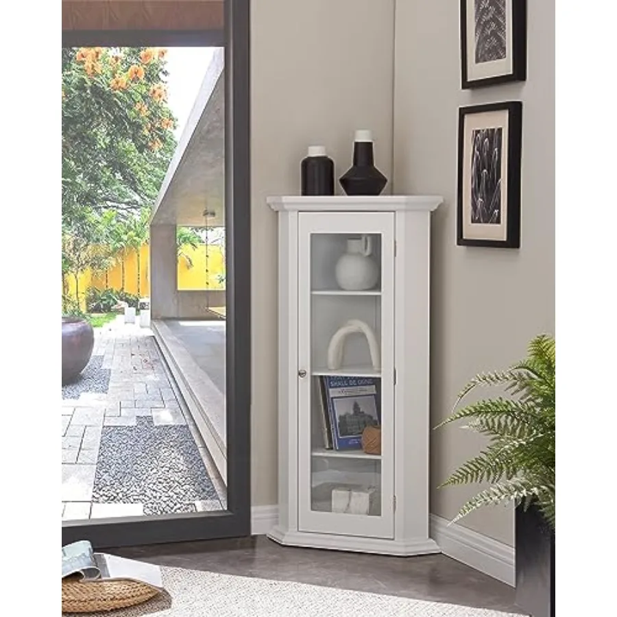 Corner Accent Display Wood Cur - đánh giá và giá Glass Cabinet Display