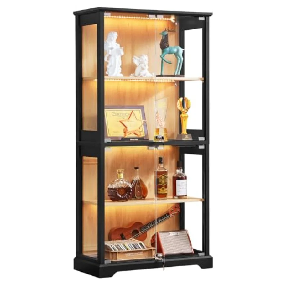 Farmhouse Glass Display Cabine - đánh giá và giá Glass Cabinet Display