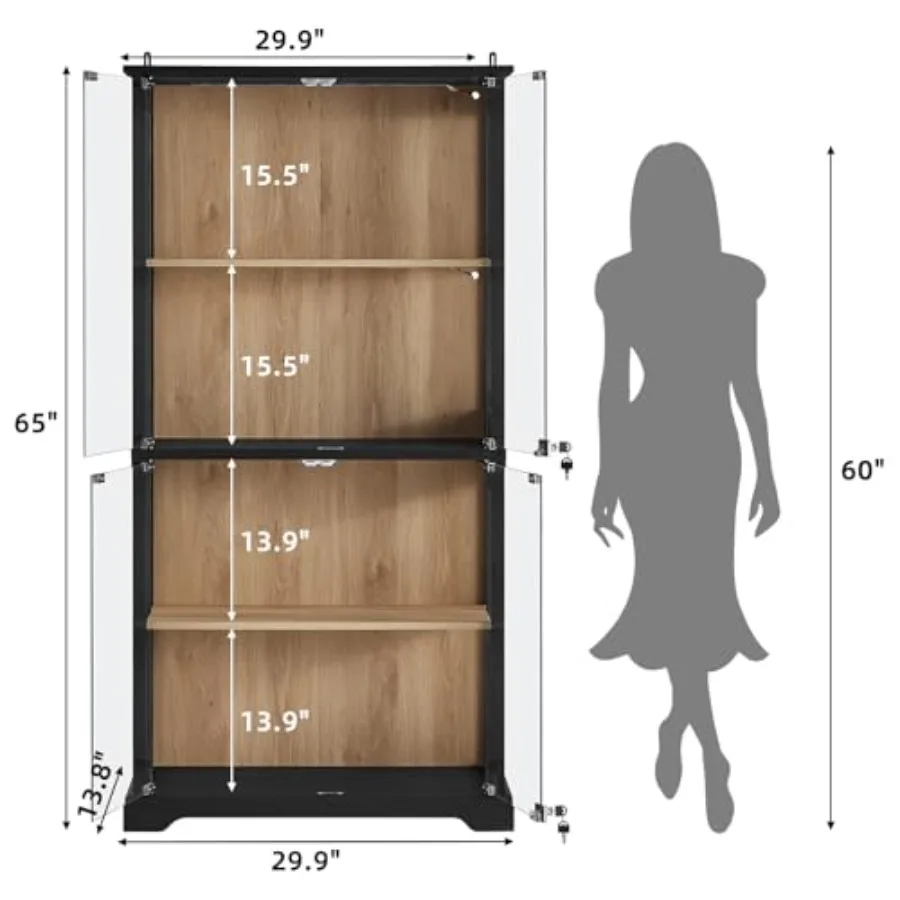 Farmhouse Glass Display Cabine - đánh giá và giá Glass Cabinet Display