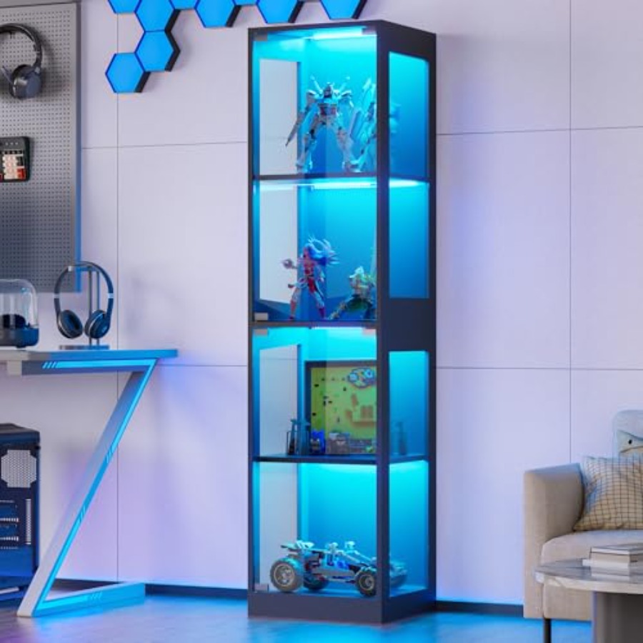 Glass display cabinet with LED - đánh giá và giá Glass Cabinet Display