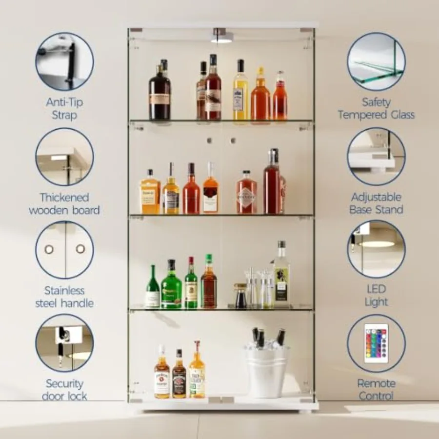 Tempered Glass Display Cabinet - đánh giá và giá Glass Cabinet Display