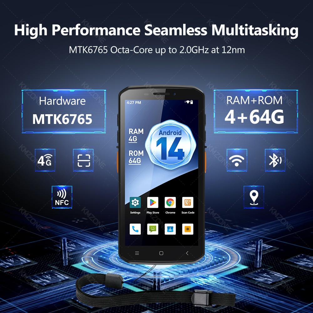MTK6765 PDA Terminal Android 1 - đánh giá và giá Nfc Card Reader Vending